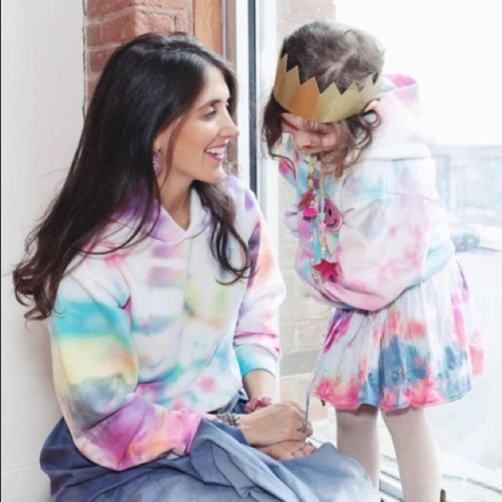 Dannijo tie dye sweatshirt hoodie size small